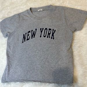 Brandy Melville- John Galt- Gray New York- Classic Shirt